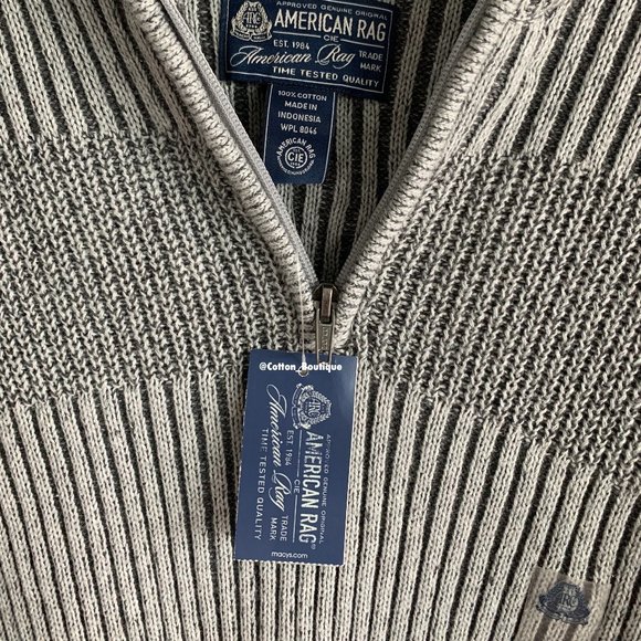 Men's 1/4 Zipper Pullover Long Sleeve Sweater (NWT) - Picture 6 of 10